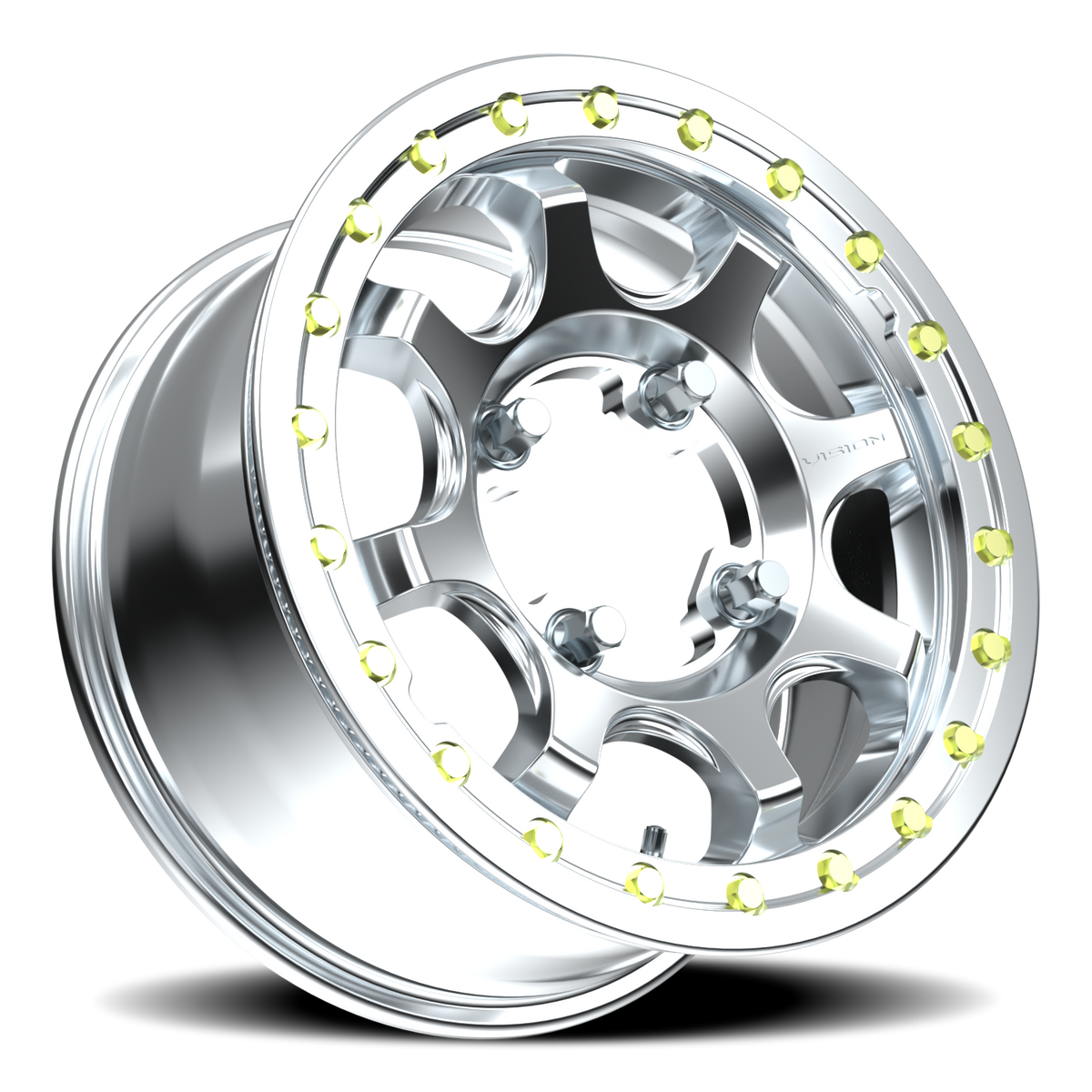 Vision Wheel 351 As-Cast Machined Face Machined Ring/Lip 15x7 +4 4x156mm 131.1mm - Wheelwiz