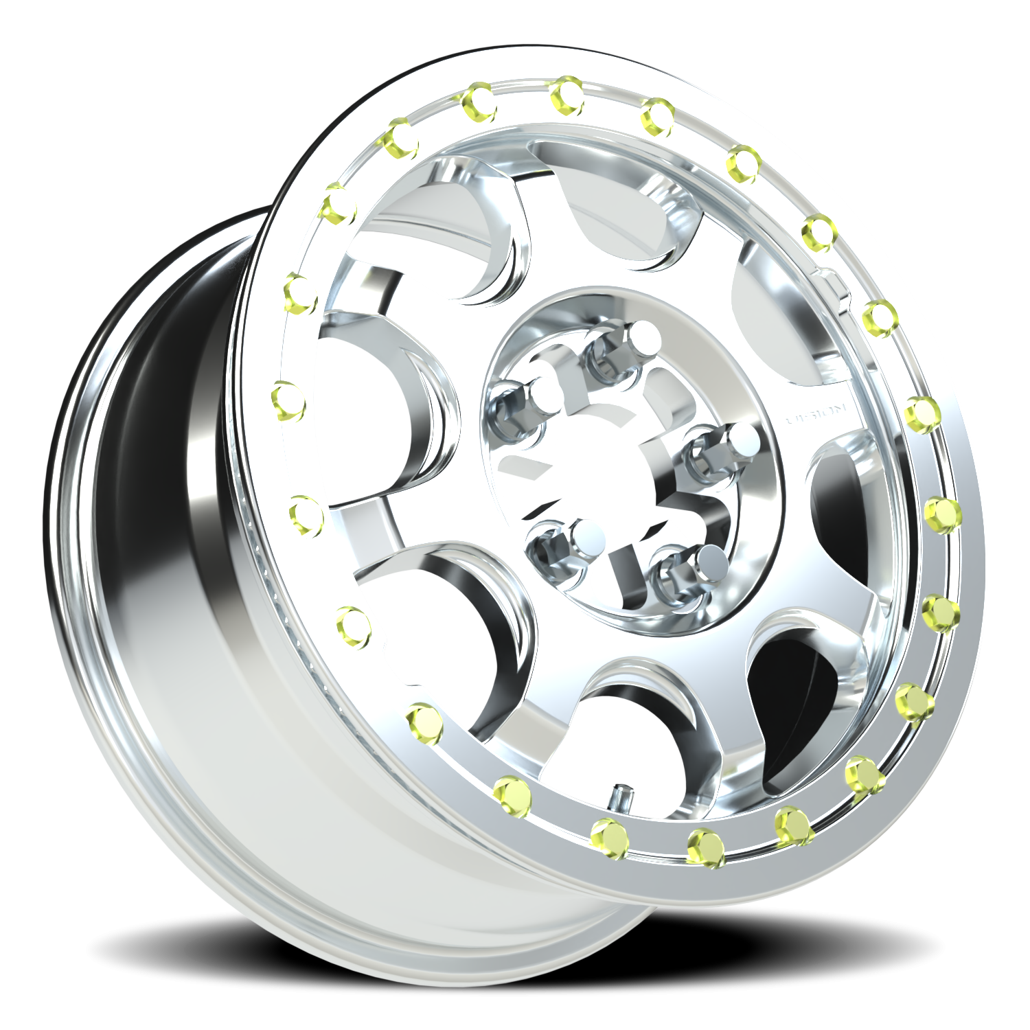 Vision Wheel 351 As-Cast Machined Face Machined Ring/Lip 15x6 +51 5x114.3mm 68mm - Wheelwiz