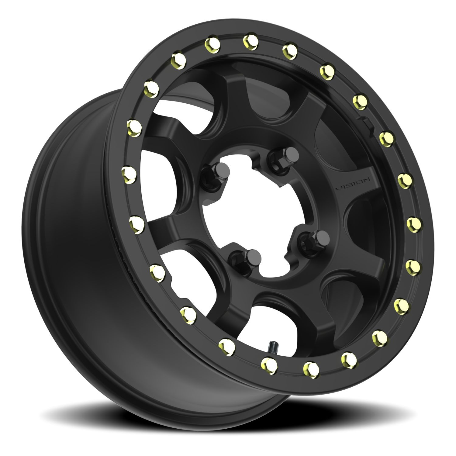 Vision Wheel 351 Satin Black 15x6 +51 4x136mm 110.5mm - Wheelwiz