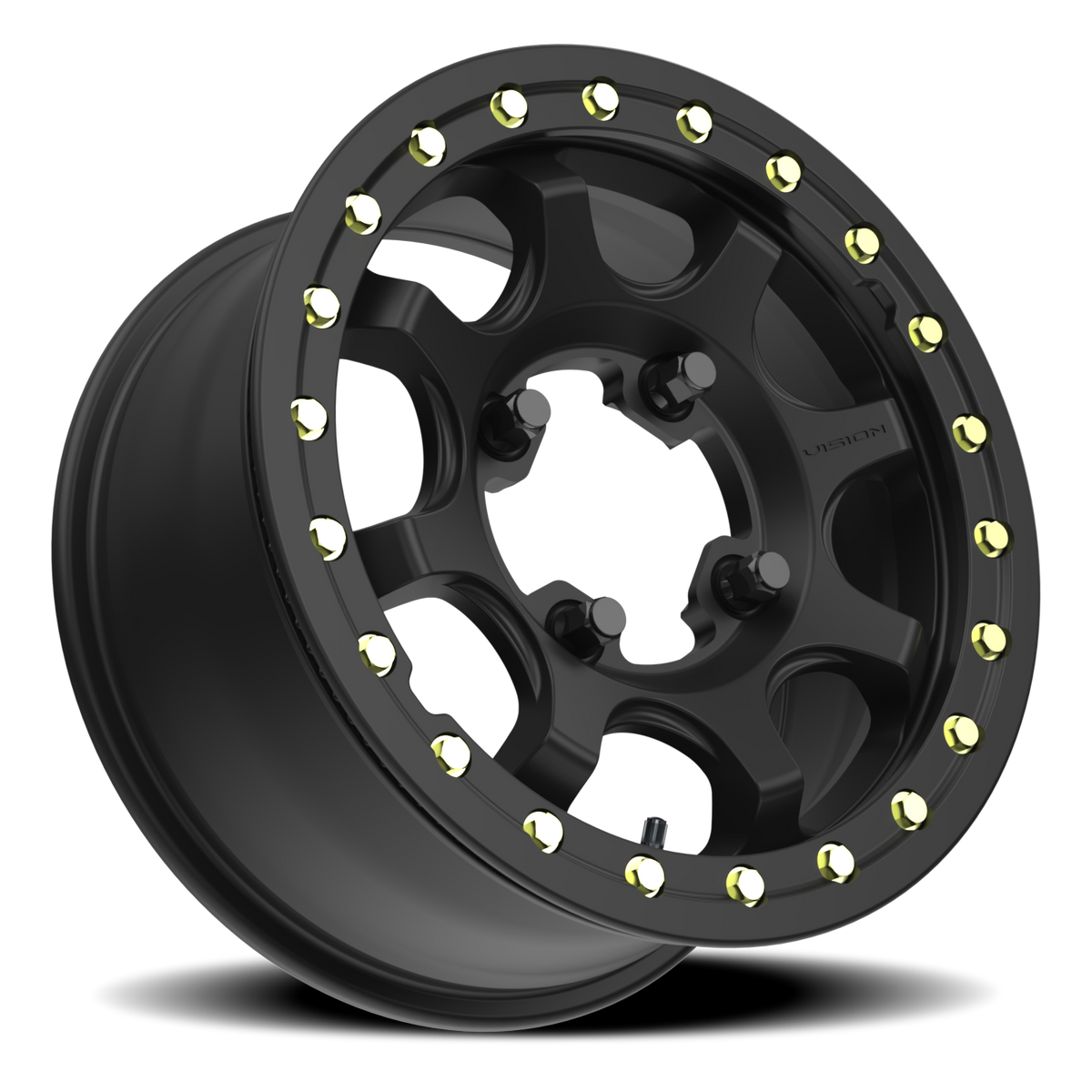 Vision Wheel 351 Satin Black 15x7 +13 4x136mm 110.5mm - Wheelwiz