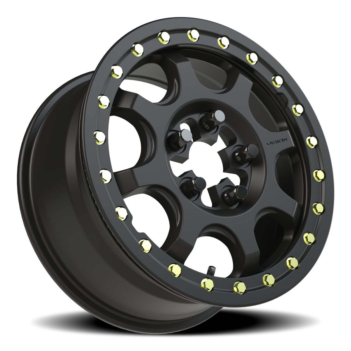 Vision Wheel 351 Satin Black 15x7 +62 5x114.3mm 68mm - Wheelwiz