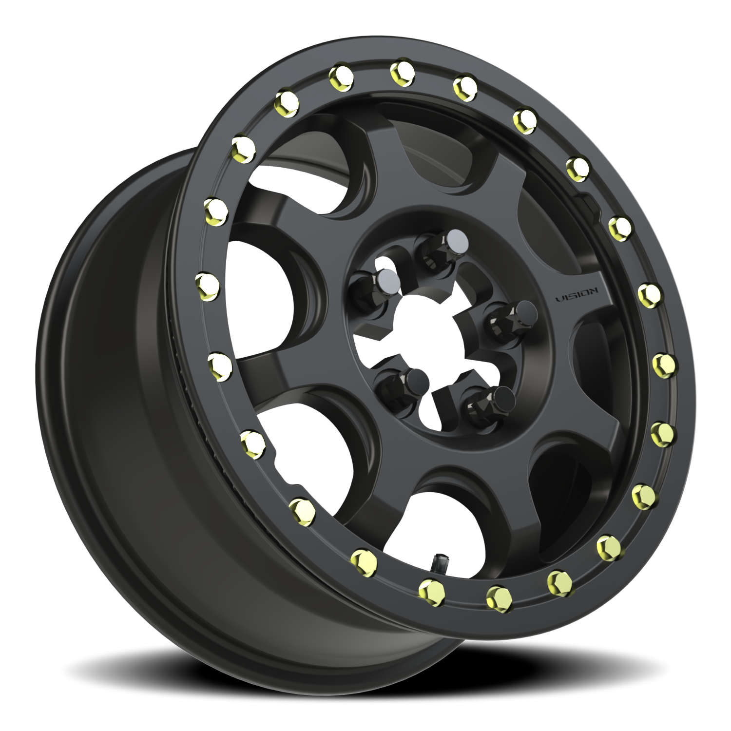 Vision Wheel 351 Satin Black 15x7 +62 5x114.3mm 68mm - Wheelwiz