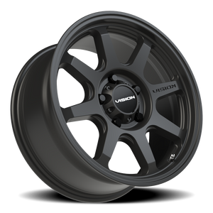 Vision Wheel 351 Satin Black 17x8.5 +10 5x127mm 78.1mm - Wheelwiz