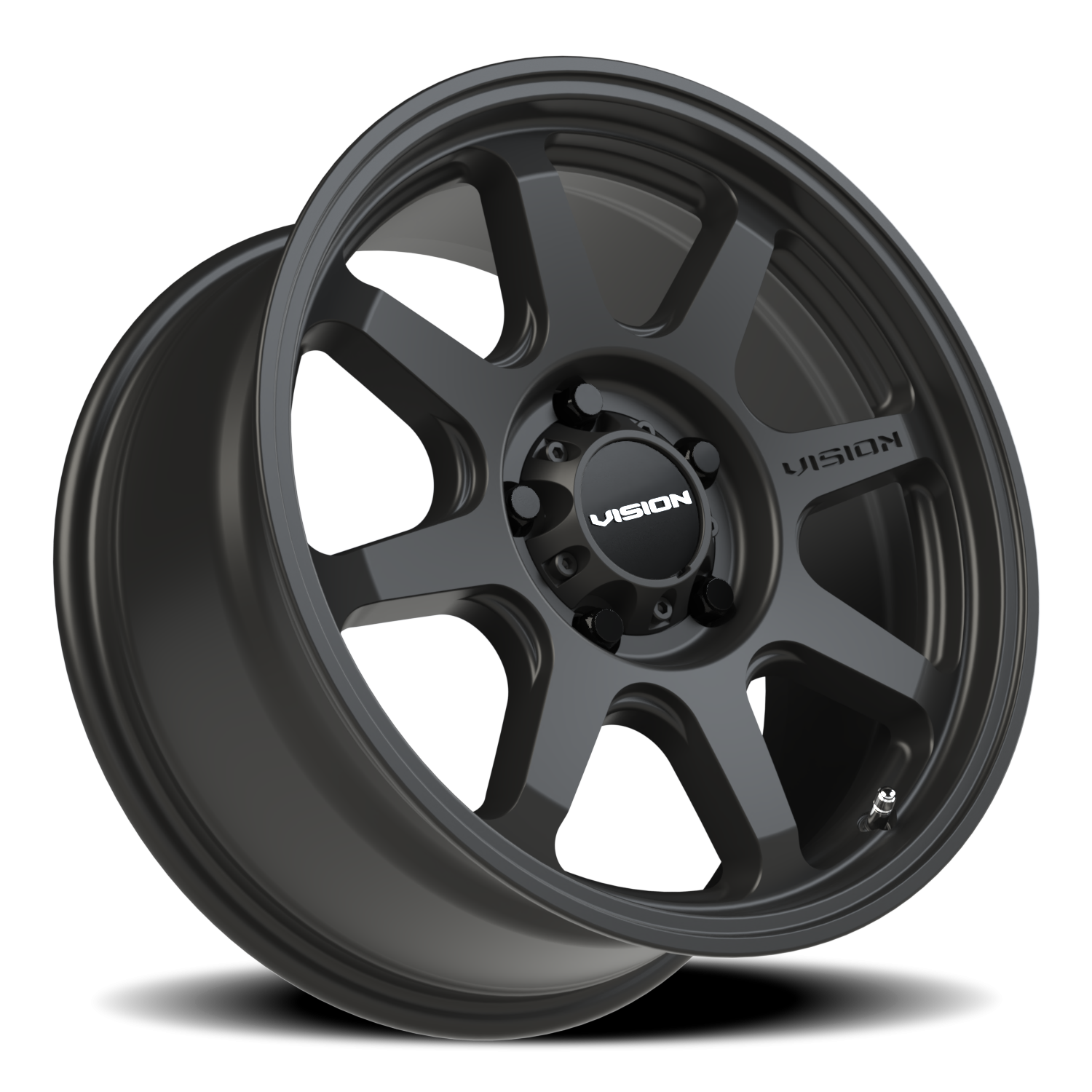 Vision Wheel 351 Satin Black 17x8 +30 5x127mm 78.1mm - Wheelwiz