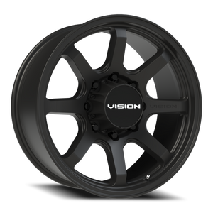 Vision Wheel 351 Satin Black 20x9 +12 8x165.1mm 125.2mm - Wheelwiz