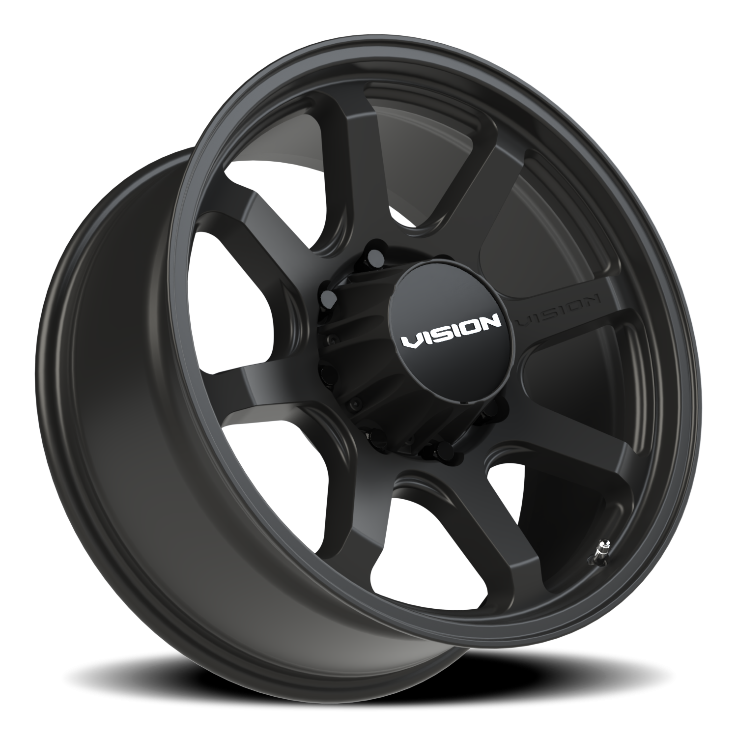 Vision Wheel 351 Satin Black 20x9 +12 8x180mm 124.2mm - Wheelwiz