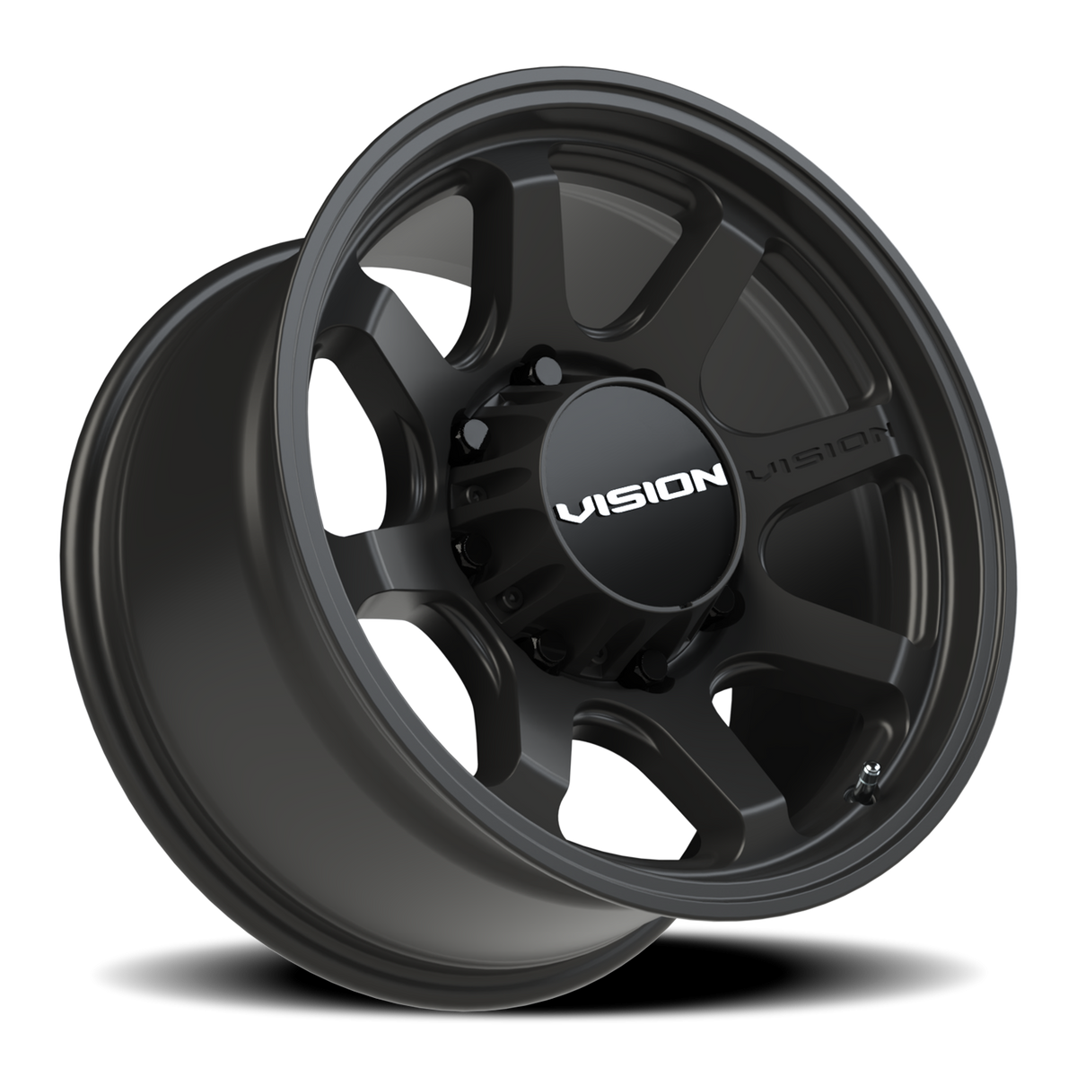Vision Wheel 351 Satin Black 17x8.5 +18 8x165.1mm 125.2mm - Wheelwiz