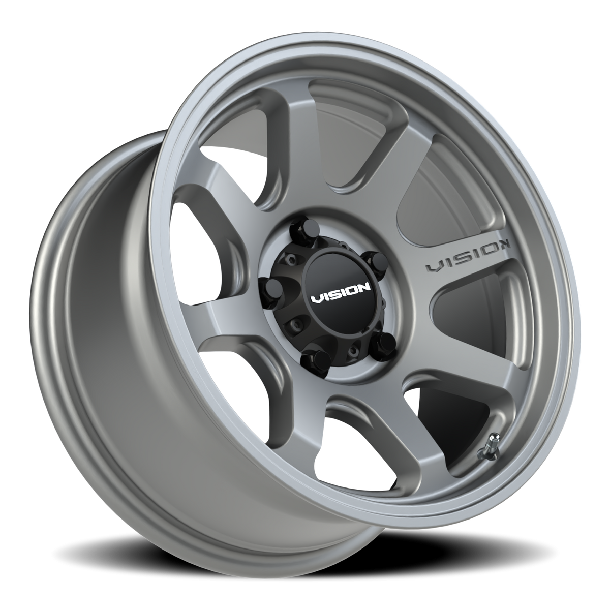 Vision Wheel 351 Satin Grey 16x8 0 5x114.3mm 83mm - Wheelwiz