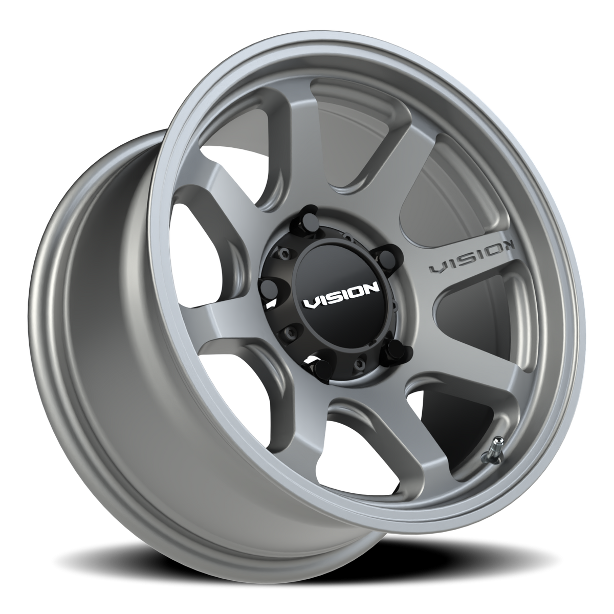 Vision Wheel 351 Satin Grey 16x8 0 5x139.7mm 110mm - Wheelwiz