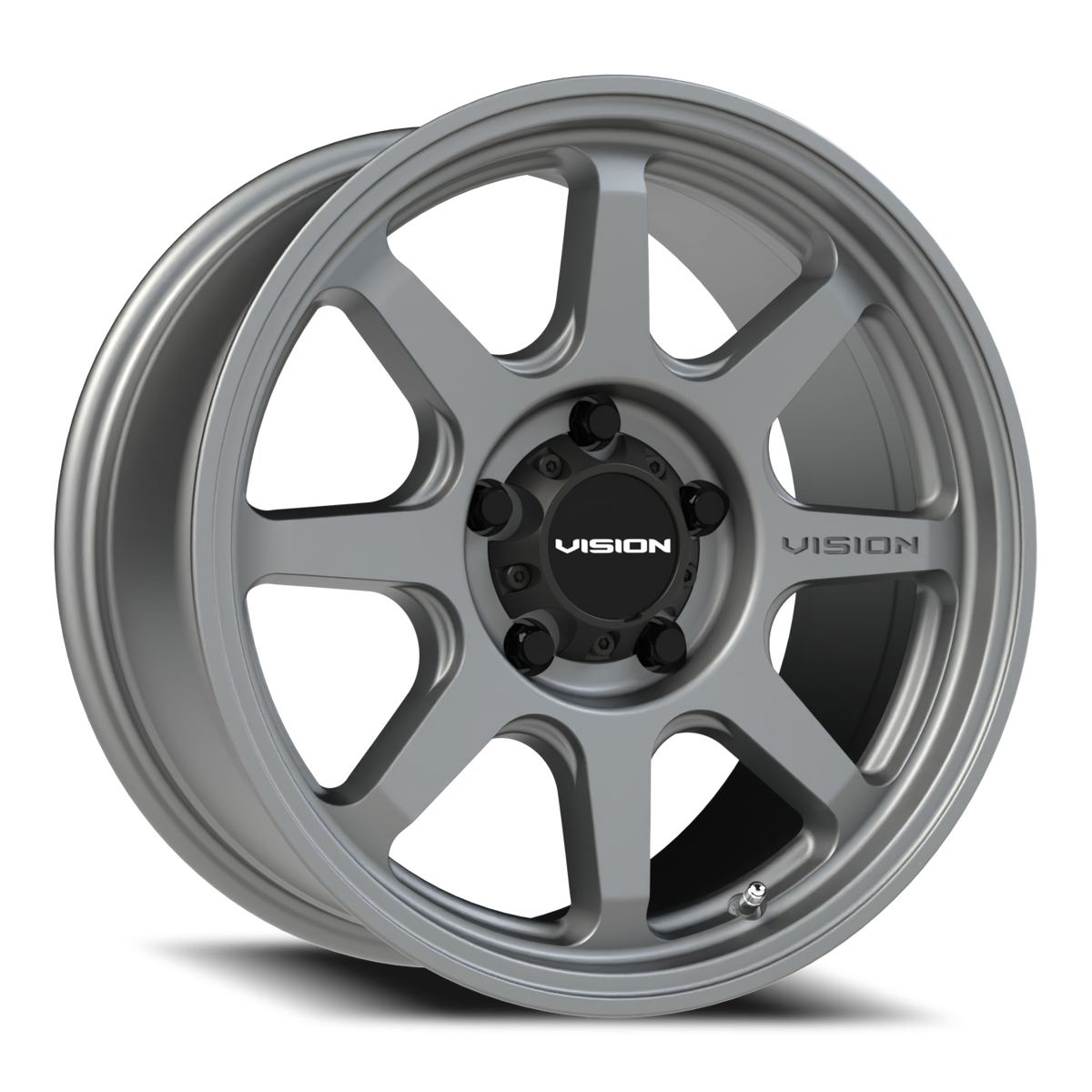 Vision Wheel 351 Satin Grey 17x8 +30 5x120mm 76.1mm - Wheelwiz
