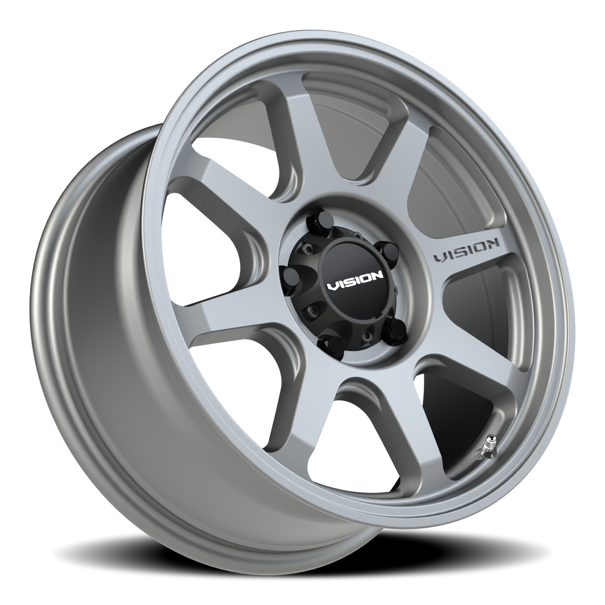 Vision Wheel 351 Satin Grey 17x8 +30 5x120mm 76.1mm - Wheelwiz