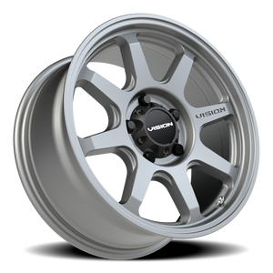 Vision Wheel 351 Satin Grey 17x8 +30 5x120mm 76.1mm - Wheelwiz