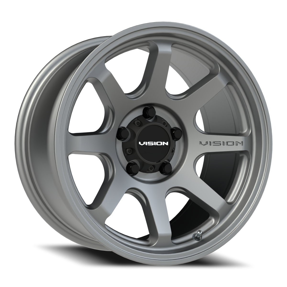 Vision Wheel 351 Satin Grey 17x9 -12 5x127mm 78.1mm - Wheelwiz