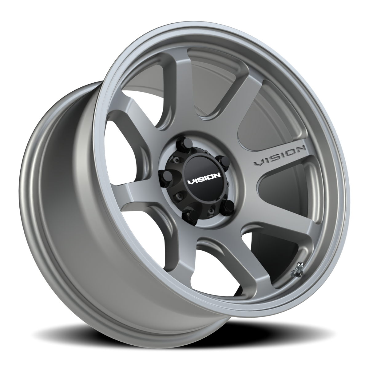 Vision Wheel 351 Satin Grey 17x9 -12 5x127mm 78.1mm - Wheelwiz