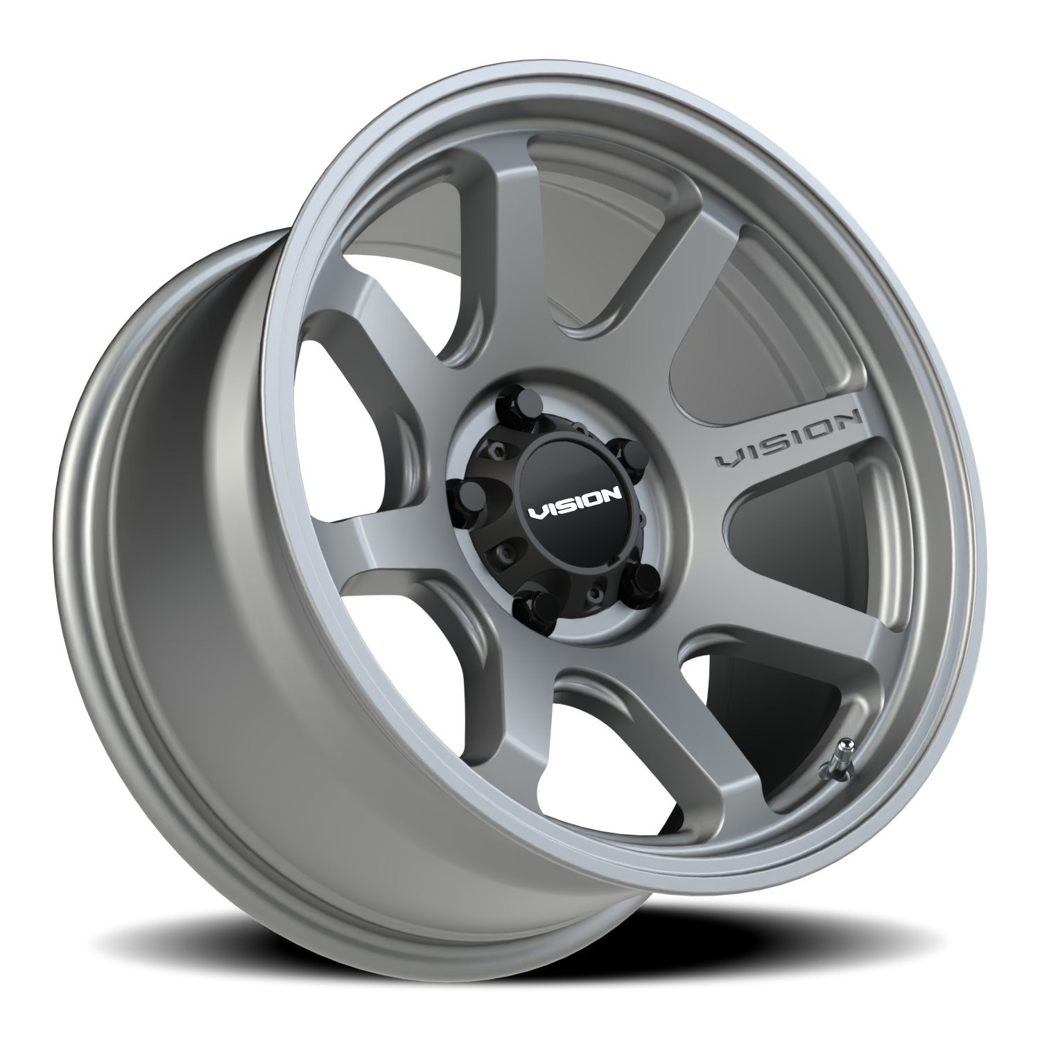 Vision Wheel 351 Satin Grey 17x9 -12 5x127mm 78.1mm - Wheelwiz