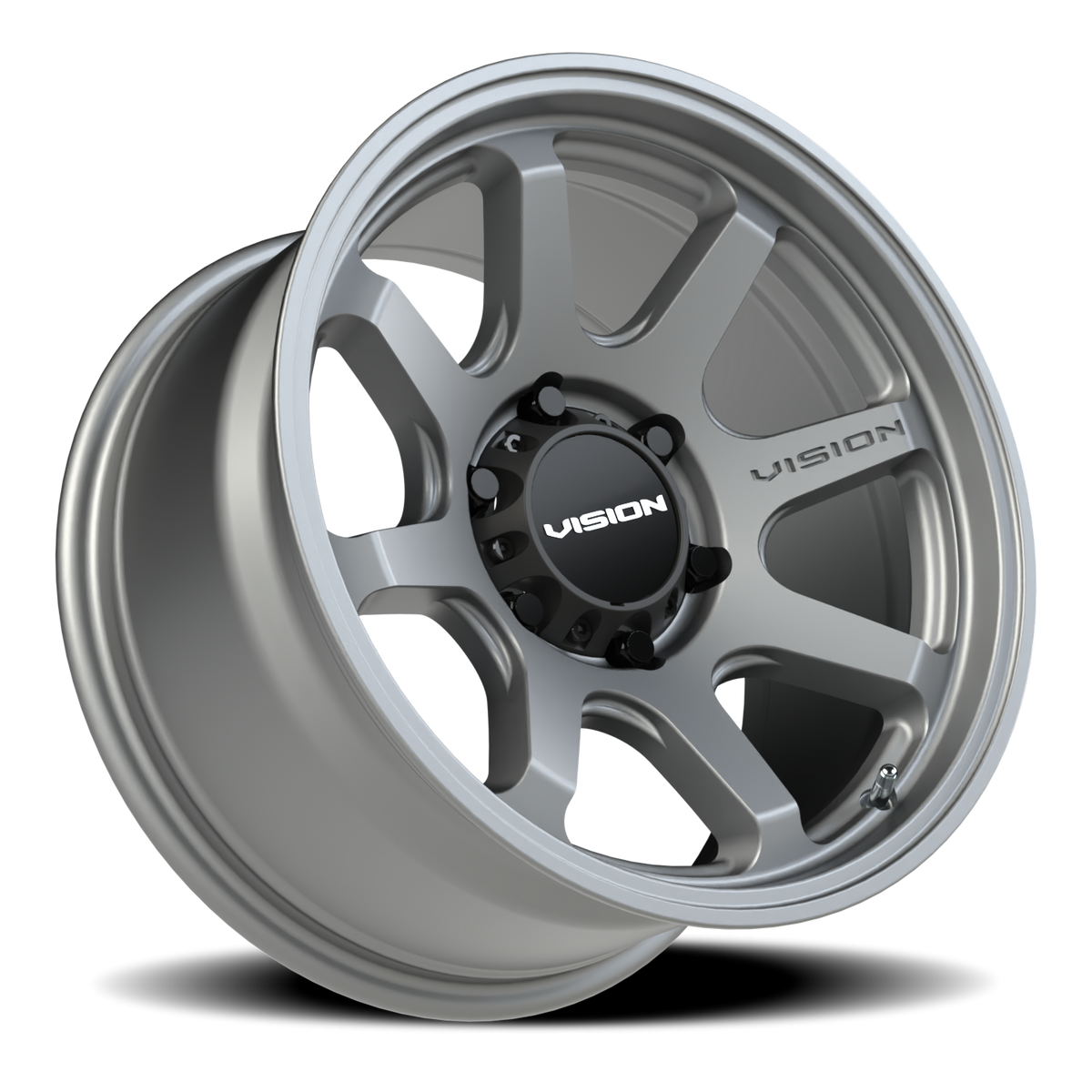 Vision Wheel 351 Satin Grey 17x8.5 -10 6x139.7mm 106.2mm - Wheelwiz