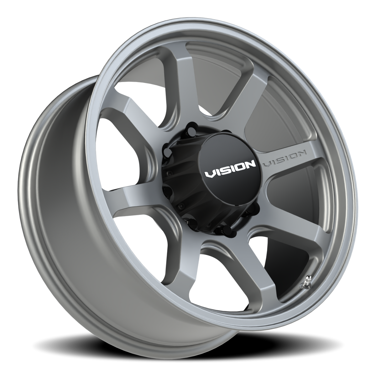 Vision Wheel 351 Satin Grey 20x9 +12 8x165.1mm 125.2mm - Wheelwiz