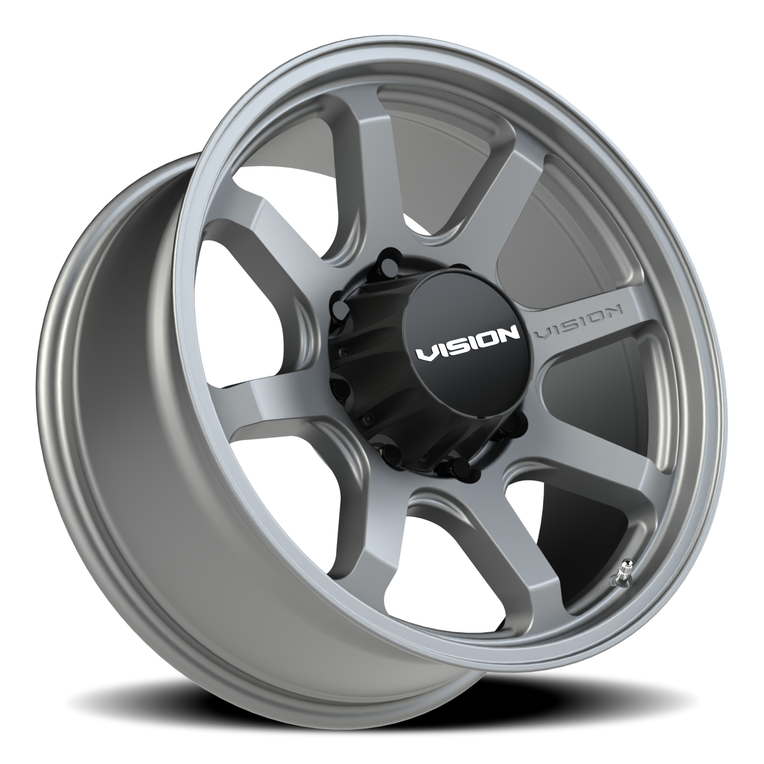 Vision Wheel 351 Satin Grey 20x9 +12 8x165.1mm 125.2mm - Wheelwiz