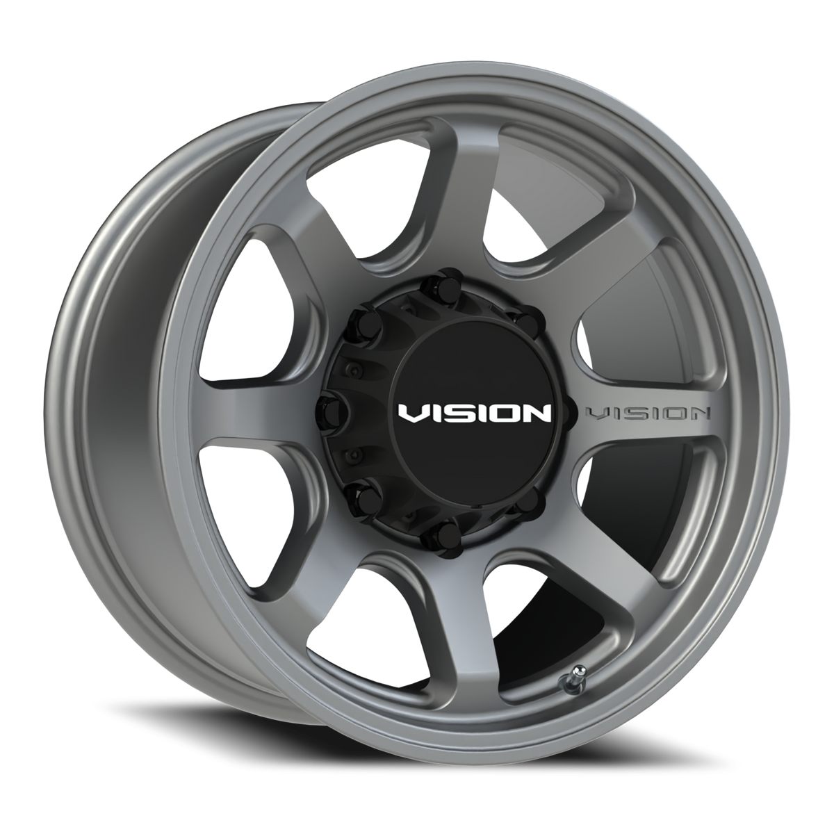 Vision Wheel 351 Satin Grey 17x8.5 +18 8x170mm 125.2mm - Wheelwiz