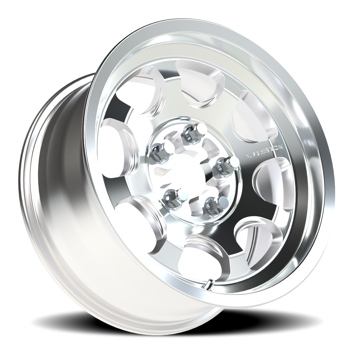 Vision Wheel 351 Machined 15x10 0 5x114.3mm 68mm - Wheelwiz