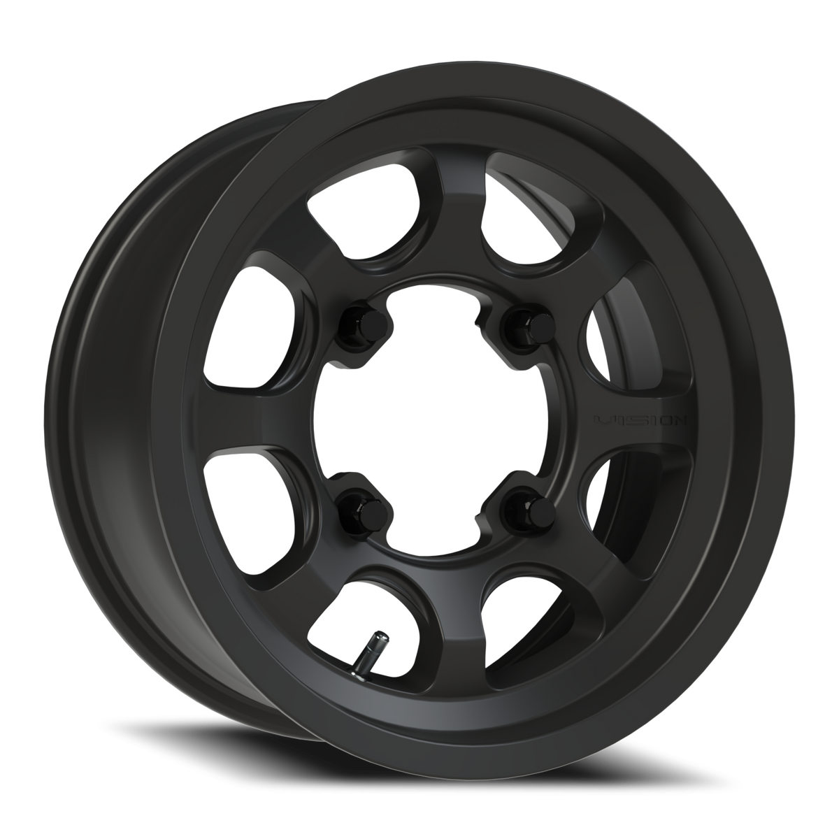 Vision Wheel 351 Satin Black 15x6 +51 4x156mm 131.1mm - Wheelwiz