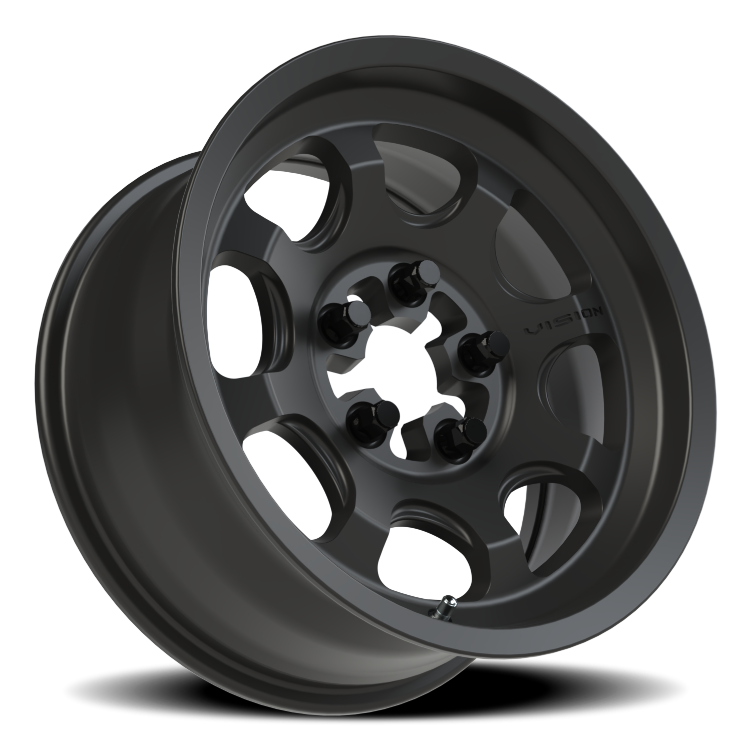 Vision Wheel 351 Satin Black 15x7 +13 5x114.3mm 68mm - Wheelwiz