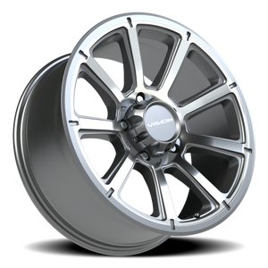 Vision Wheel 353 Gunmetal Machined Face 20x9 +12 5x150mm 110.2mm - Wheelwiz