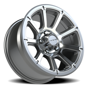 Vision Wheel 353 Gunmetal Machined Face 17x8.5 -6 5x127mm 78.1mm - Wheelwiz