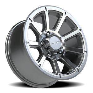 Vision Wheel 353 Gunmetal Machined Face 18x9 +12 5x150mm 110.2mm - Wheelwiz