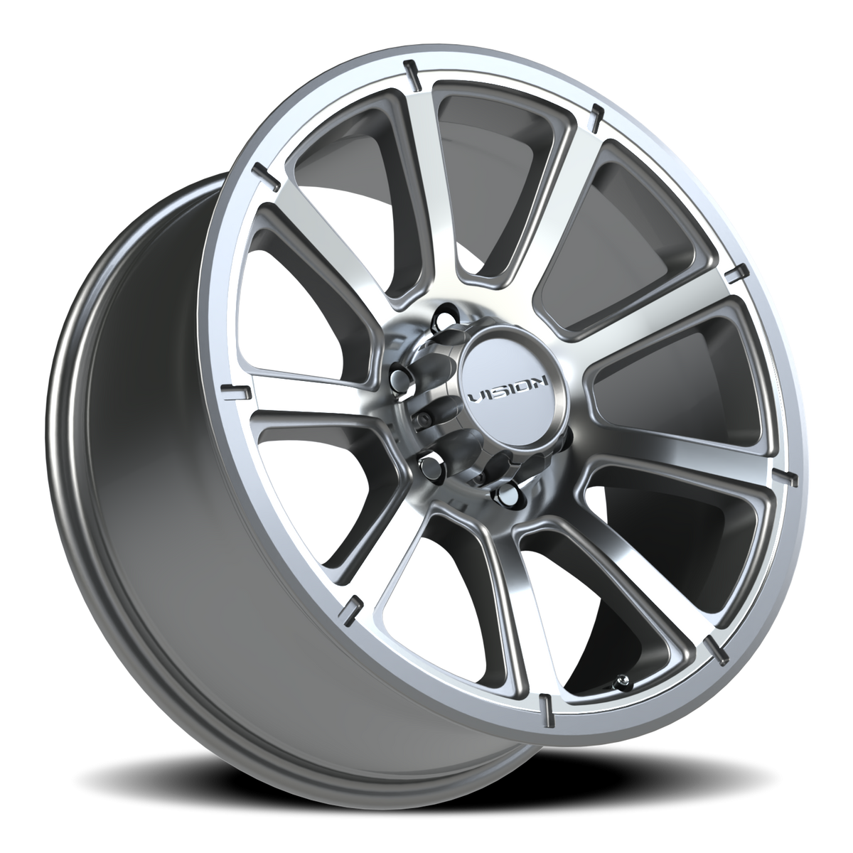 Vision Wheel 353 Gunmetal Machined Face 20x9 +18 6x139.7mm 106.2mm - Wheelwiz
