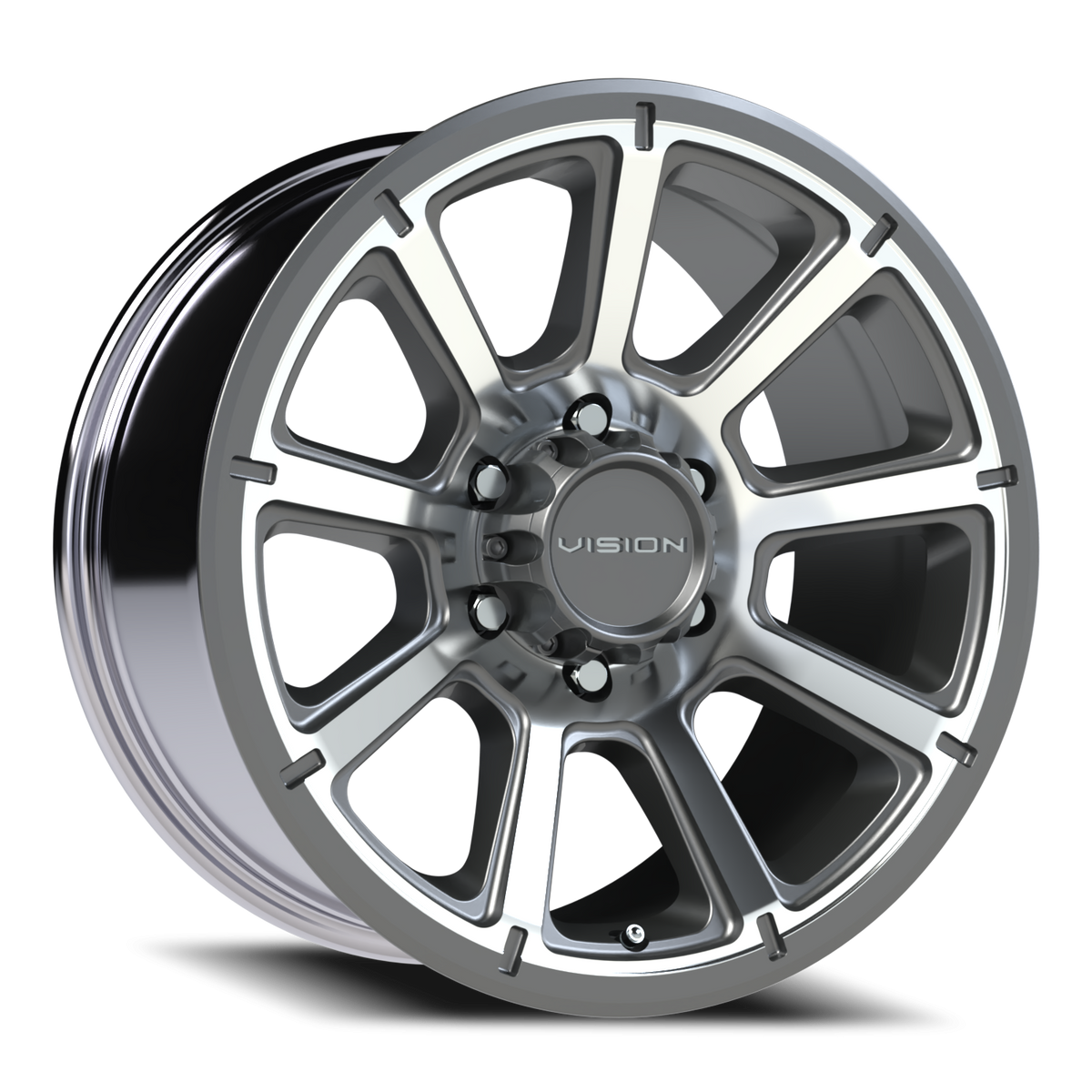 Vision Wheel 353 Gunmetal Machined Face 18x9 +18 6x135mm 87.1mm - Wheelwiz