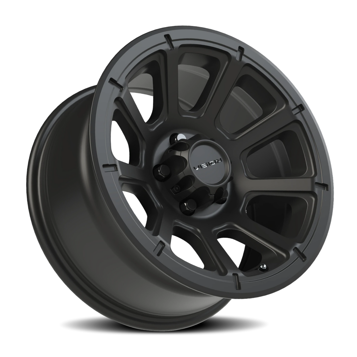 Vision Wheel 353 Matte Black 16x8 0 5x114.3mm 83mm - Wheelwiz