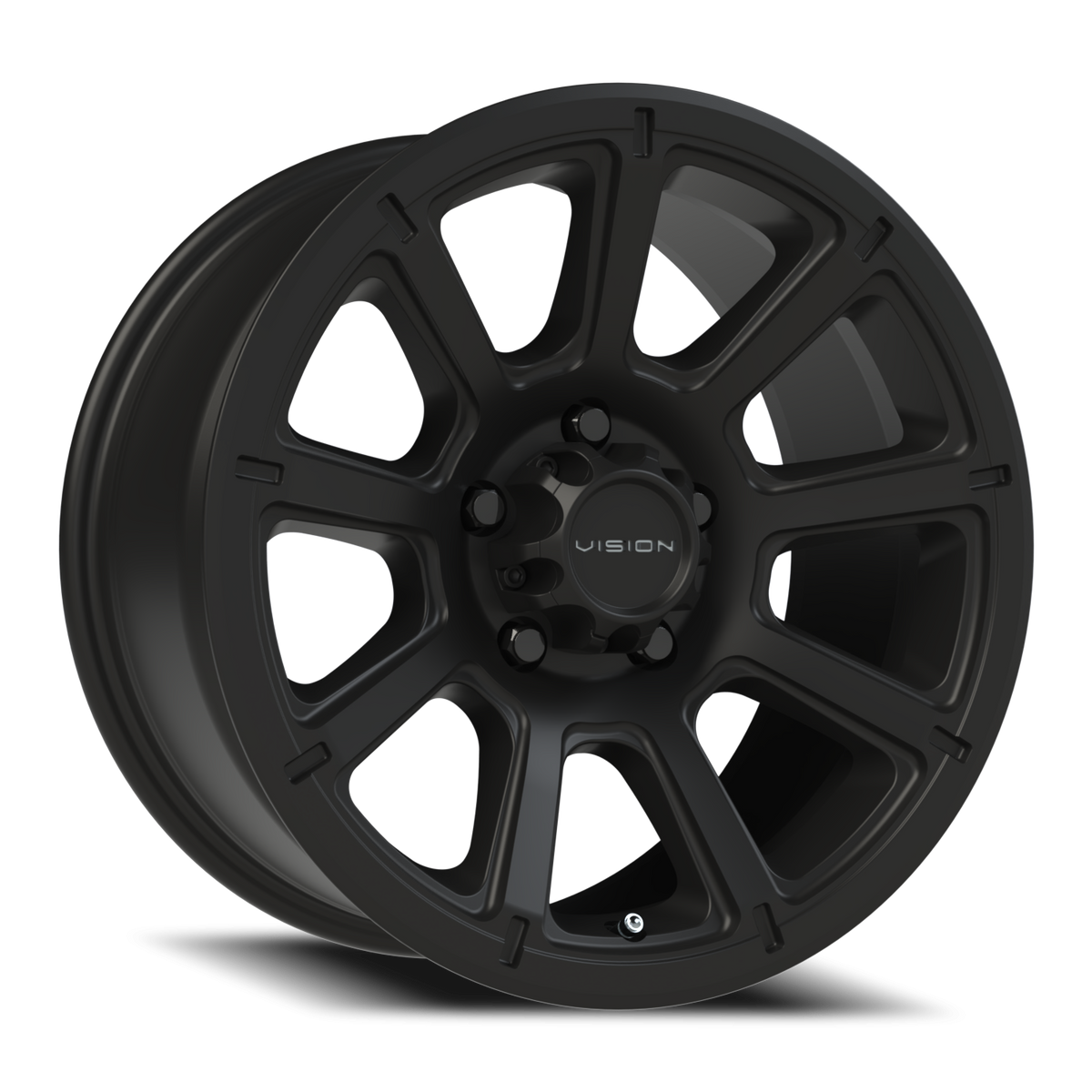 Vision Wheel 353 Matte Black 17x8.5 -6 5x127mm 78.1mm - Wheelwiz