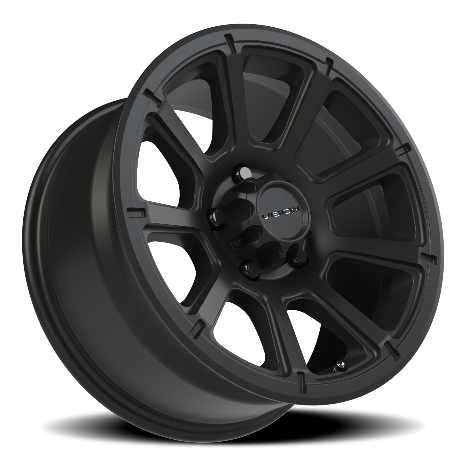Vision Wheel 353 Matte Black 17x8.5 -6 5x127mm 78.1mm - Wheelwiz