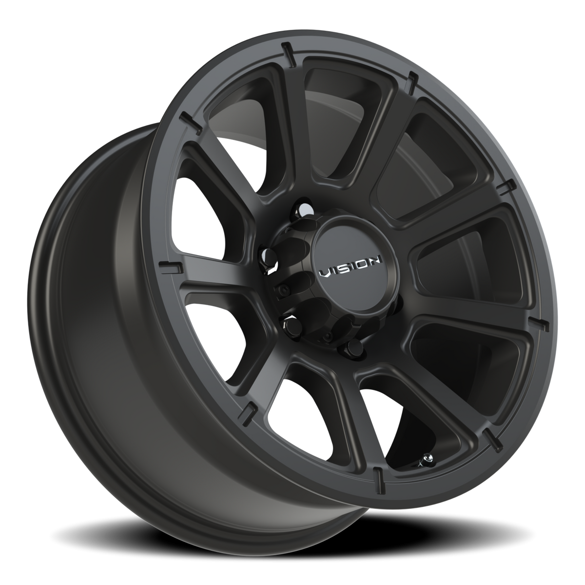 Vision Wheel 353 Matte Black 17x8.5 +18 6x139.7mm 106.2mm - Wheelwiz