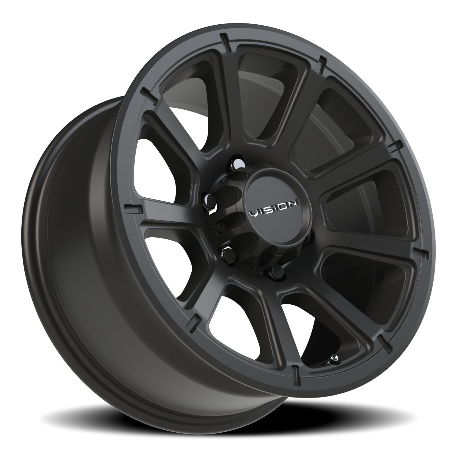 Vision Wheel 353 Matte Black 17x8.5 +18 6x139.7mm 106.2mm - Wheelwiz