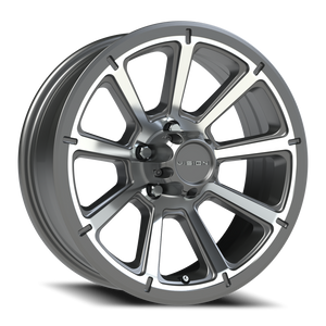 Vision Wheel 353 Gunmetal Machined Face 17x6.5 0 5x114.3mm 83mm - Wheelwiz