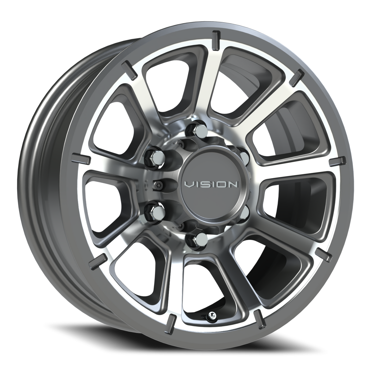 Vision Wheel 353 Gunmetal Machined Face 15x6 0 6x139.7mm 108mm - Wheelwiz