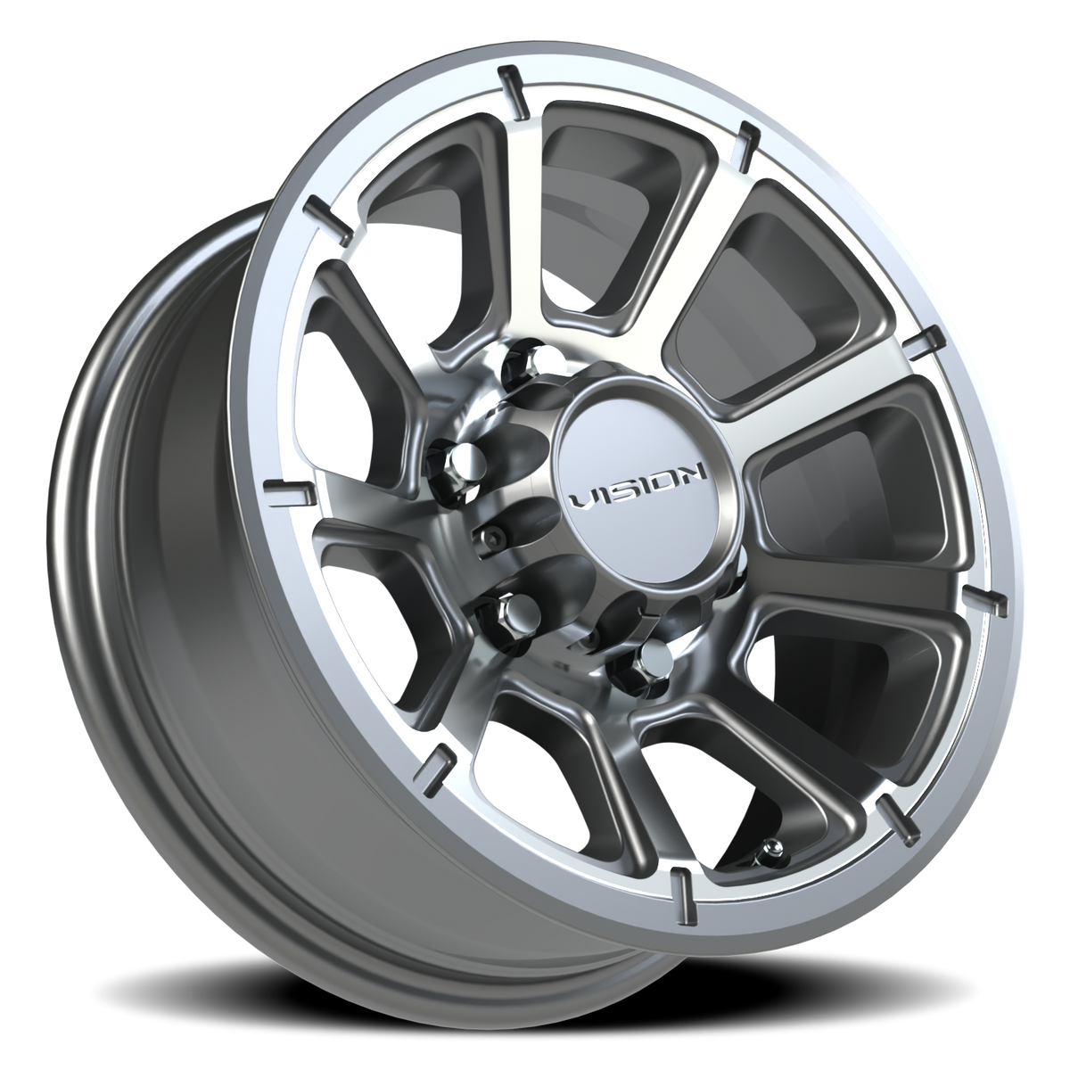 Vision Wheel 353 Gunmetal Machined Face 15x6 0 6x139.7mm 108mm - Wheelwiz