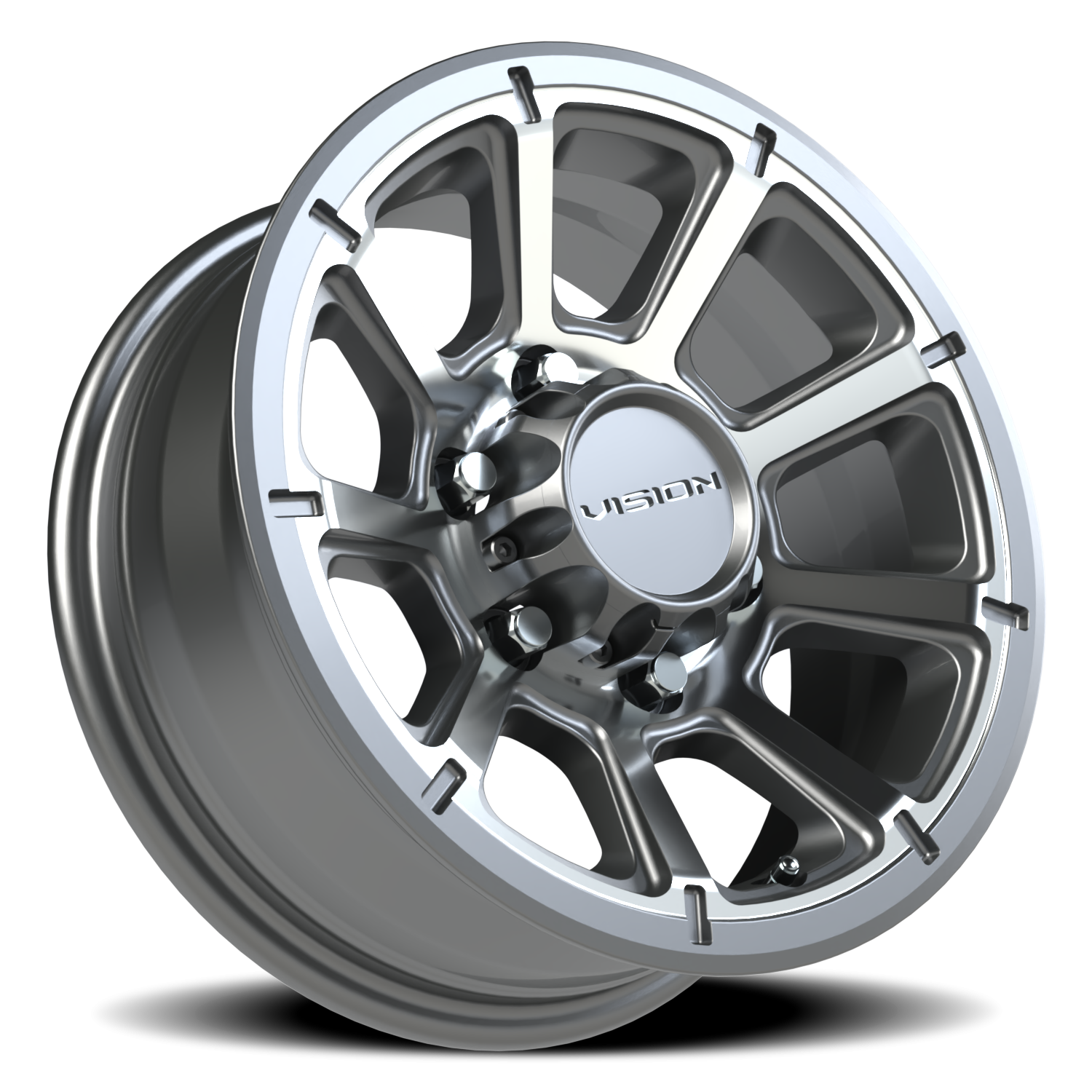 Vision Wheel 353 Gunmetal Machined Face 15x6 0 6x139.7mm 108mm - Wheelwiz