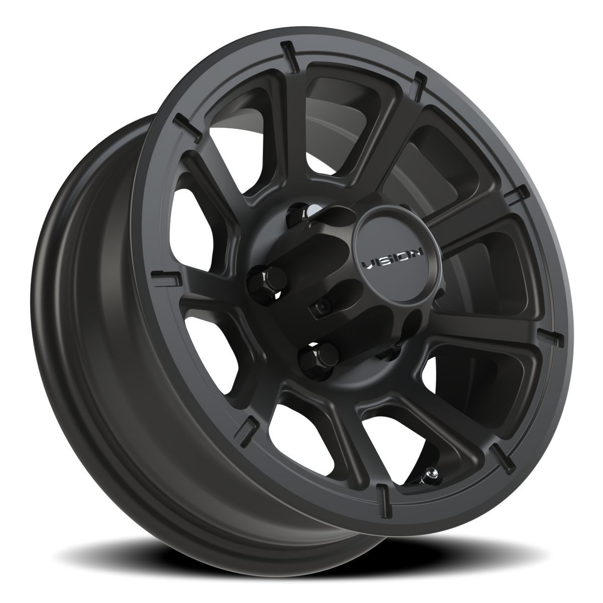 Vision Wheel 353 Matte Black 14x5.5 0 5x114.3mm 83mm - Wheelwiz