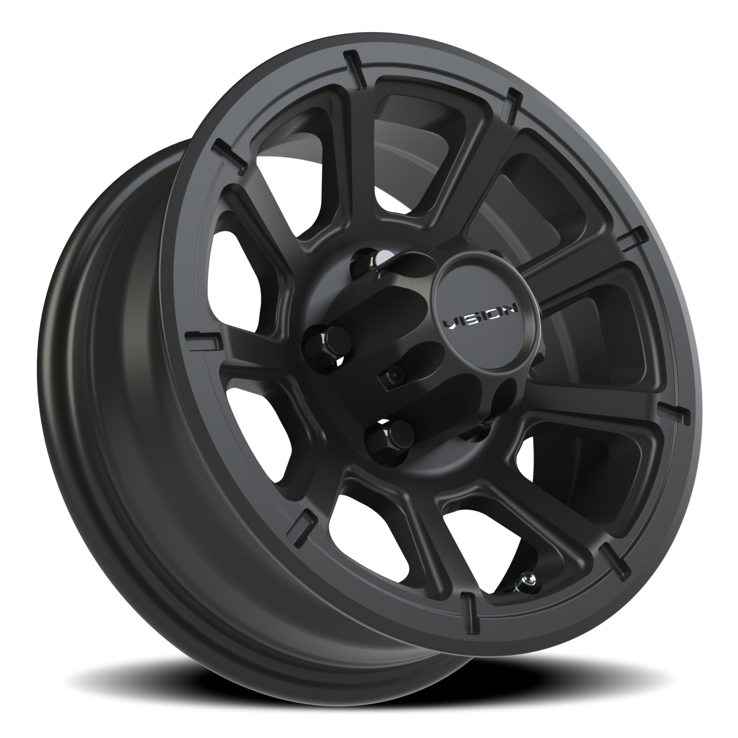 Vision Wheel 353 Matte Black 14x5.5 0 5x114.3mm 83mm - Wheelwiz