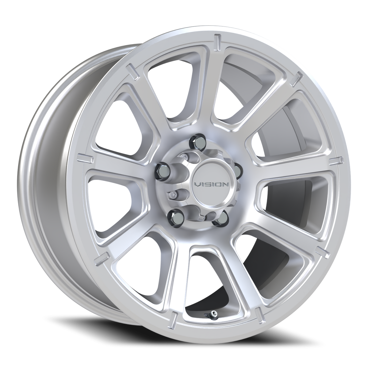 Vision Wheel 353 Winter Paint-Silver( Salt Resistant) 17x8.5 -6 5x127mm 78.1mm - Wheelwiz