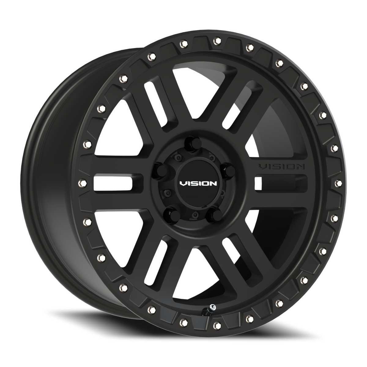 Vision Wheel 354 Satin Black 17x9 -12 5x127mm 78.1mm - Wheelwiz
