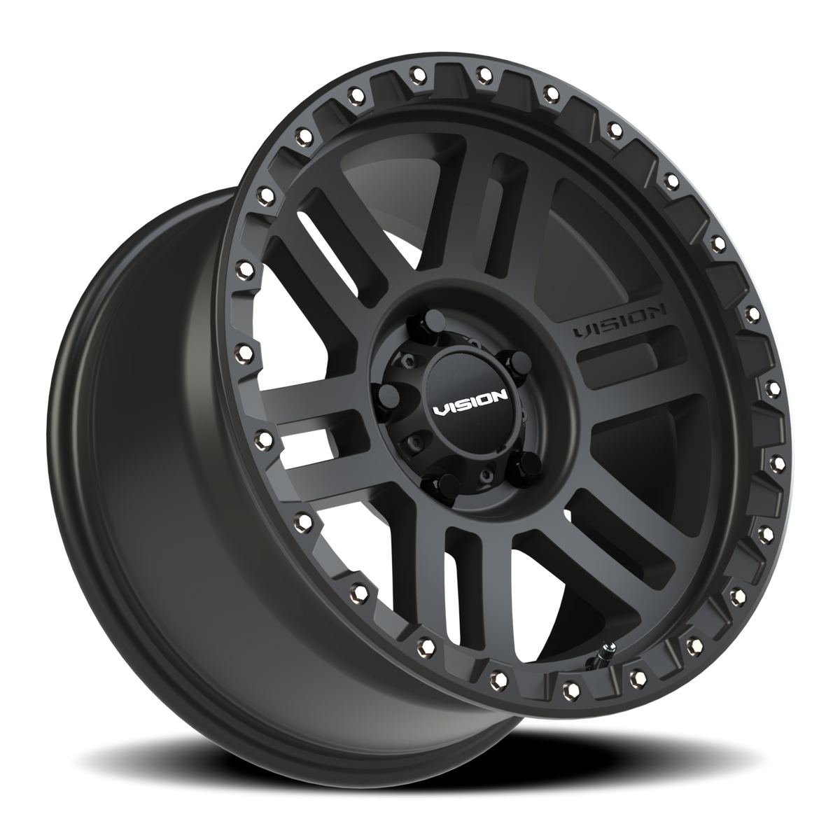 Vision Wheel 354 Satin Black 17x9 -12 5x127mm 78.1mm - Wheelwiz