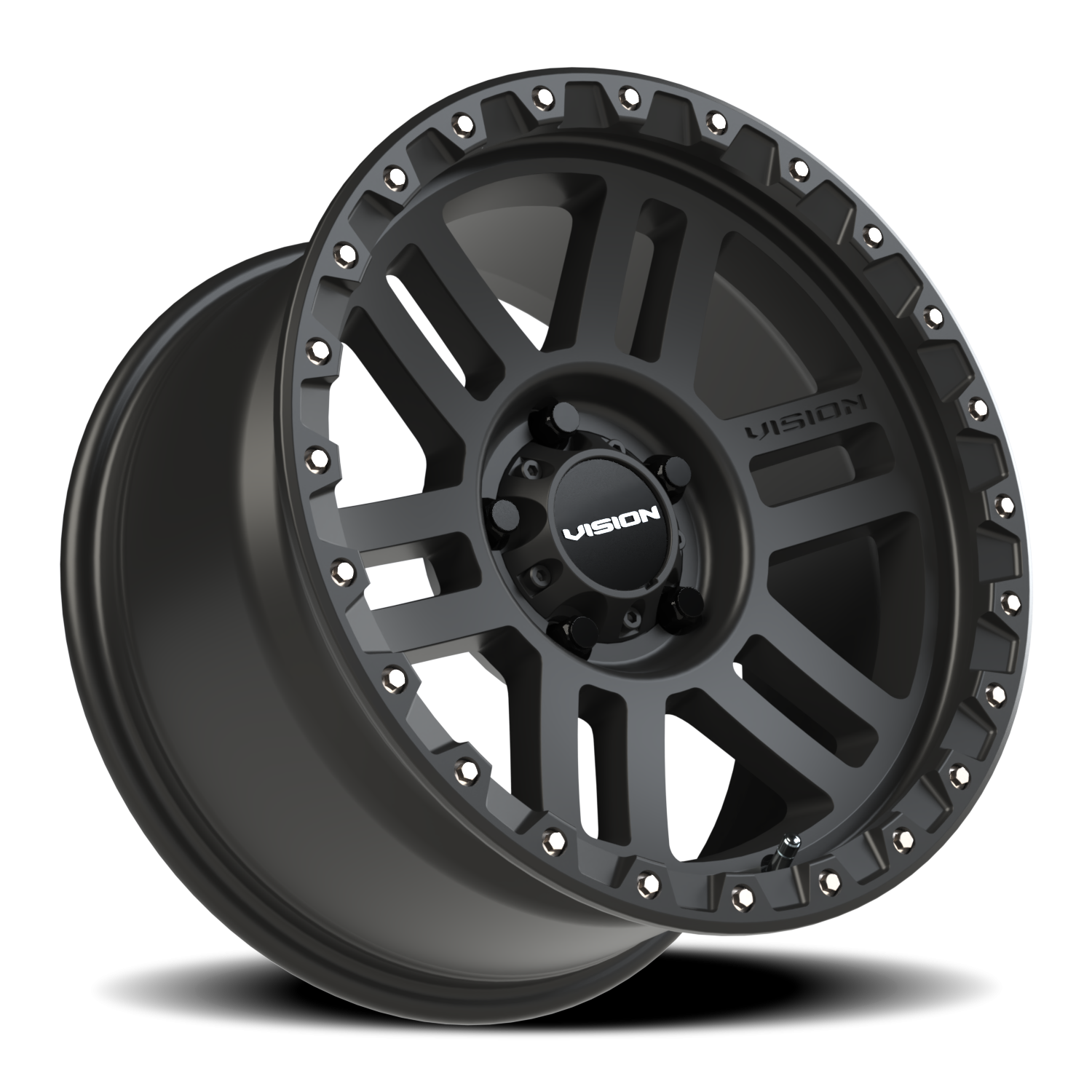 Vision Wheel 354 Satin Black 17x9 -12 5x127mm 78.1mm - Wheelwiz
