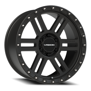 Vision Wheel 354 Satin Black 20x9 +12 6x139.7mm 106.2mm - Wheelwiz