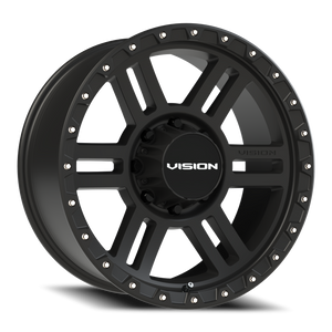 Vision Wheel 354 Satin Black 20x9 +12 8x165.1mm 125.2mm - Wheelwiz