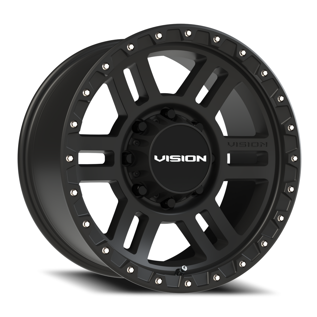 Vision Wheel 354 Satin Black 18x9 +12 8x180mm 124.2mm - Wheelwiz