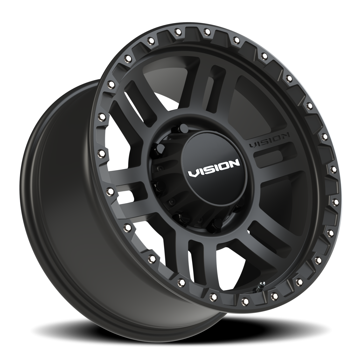 Vision Wheel 354 Satin Black 18x9 +12 8x180mm 124.2mm - Wheelwiz